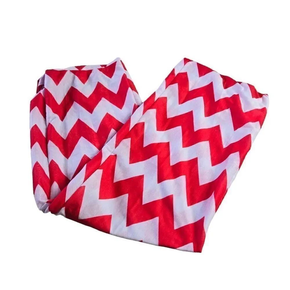 Red Chevron Infinity Woman scarf OS